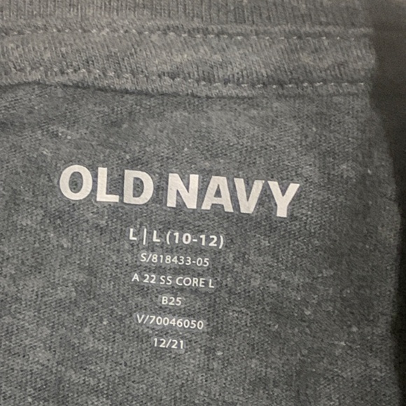 Old Navy Stranger Things T Shirt Youth Sz. L (10-12) Gray Grey Short Sleeve - Picture 3 of 5